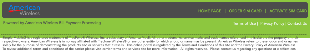 Simple Moble Footer
